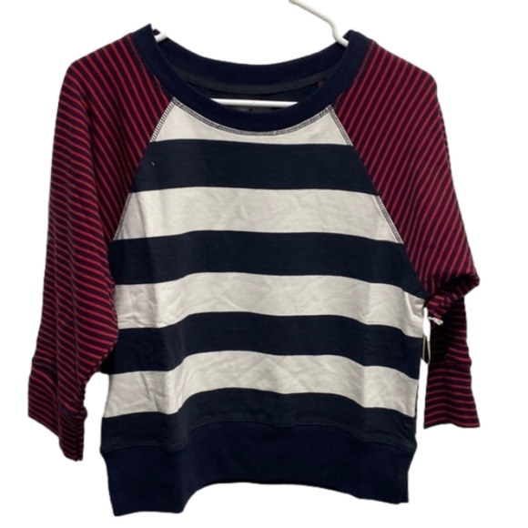 Sunidays ZeroNautical Striped Sweatshirt Top Zero Women’s - Picture 1 of 6